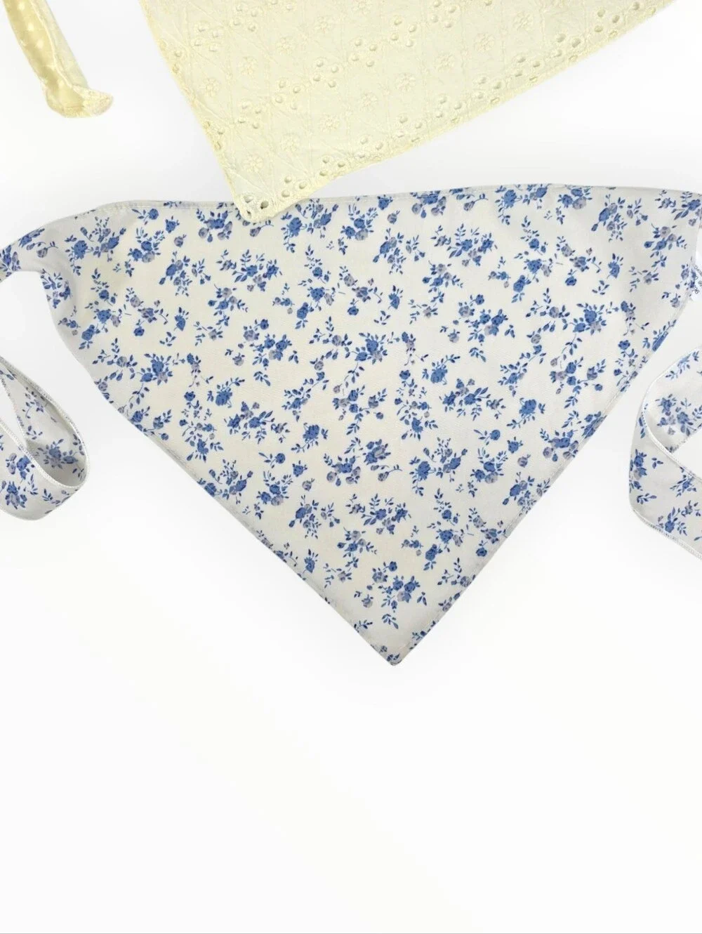 Free People Hair Scarf Lot 3 Claro Eyelet Miss Sunshine Blue White Floral NWT